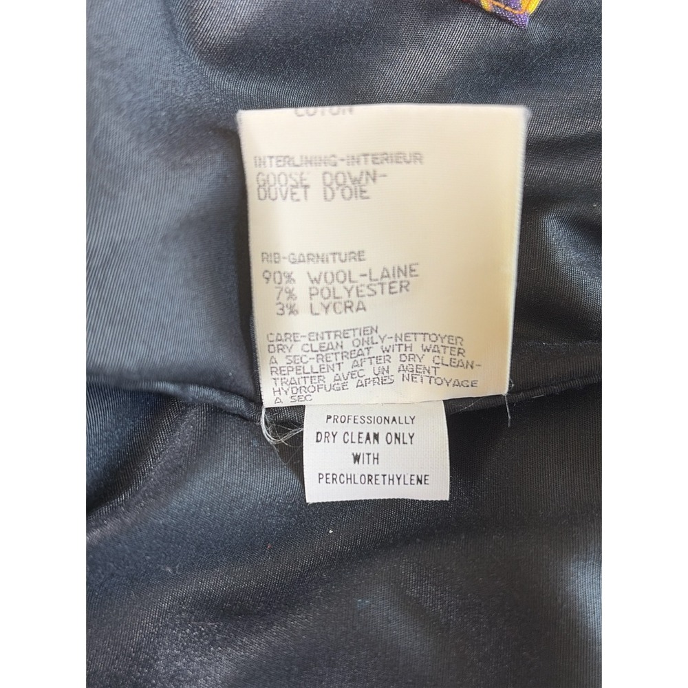 Bogner Vintage Goose Down Puffer Jacket Art Print Colorful Bomber Womens 6 - Picture 8 of 9